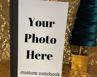 Fabric Notebook / Custom Photo Notebook / Photo Book / custom stationary