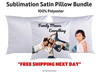 Satin Pillow Case, 100% Polyester Sublimation Blank (15.5x15.5)
