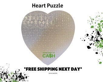 Blank Heart Sublimation Puzzle - 76 Piece
