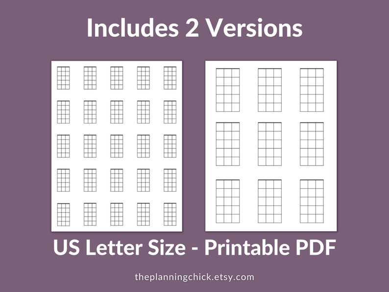 Printable Guitar Chord Chart, Blank Guitar Chord Chart, 4 String Guitar ...