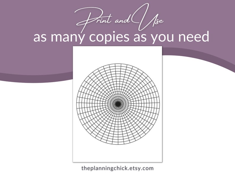 Printable Polar Graph Paper Radial Graph Paper Printable - Etsy