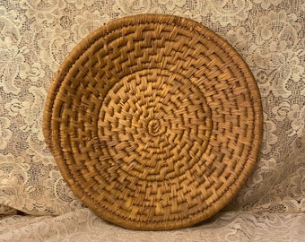 Classic Rattan Circle Basket | Catch all Wicker Basket