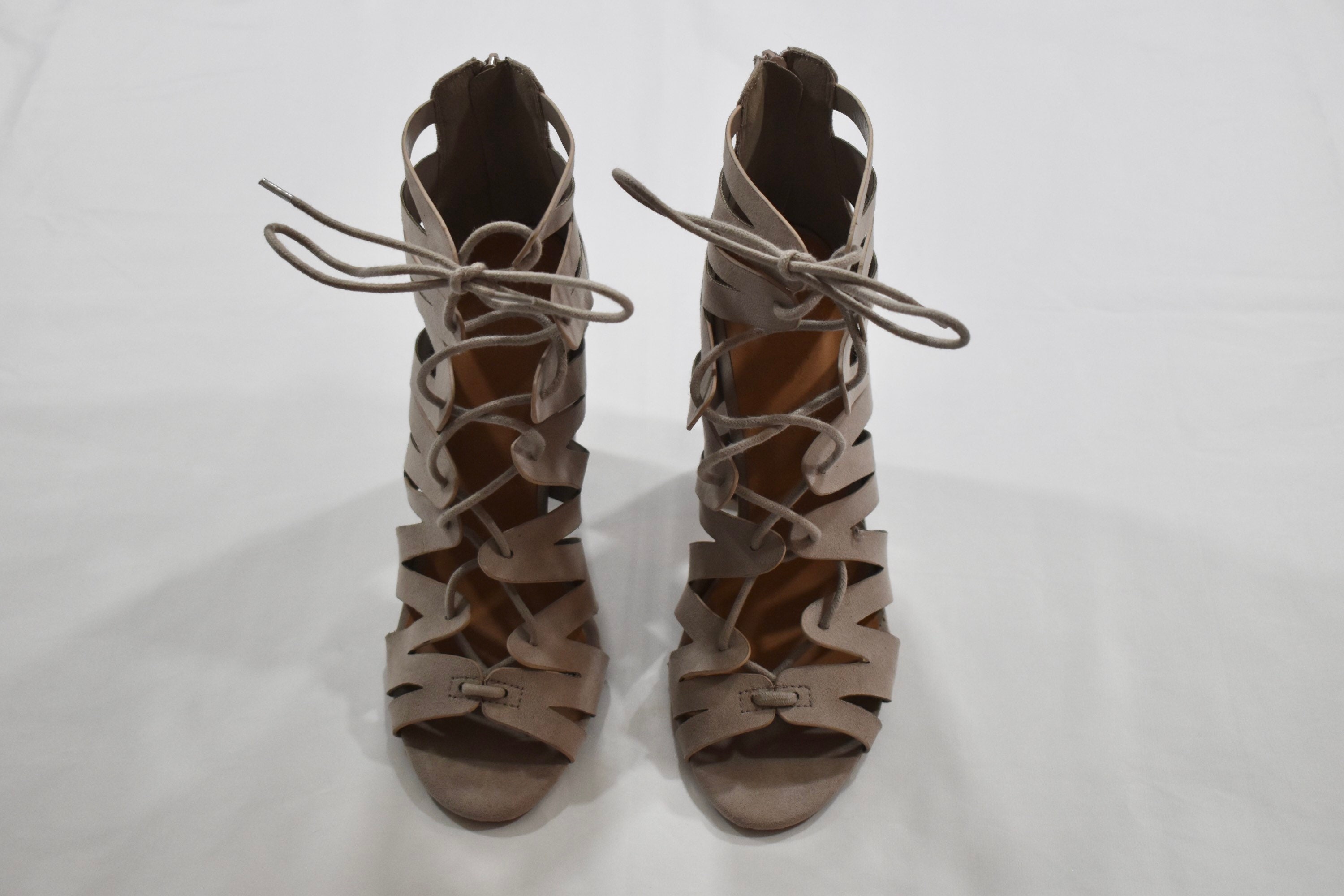 Charlotte Russe Grey Strappy Ankle Booties Size US 9 | Etsy
