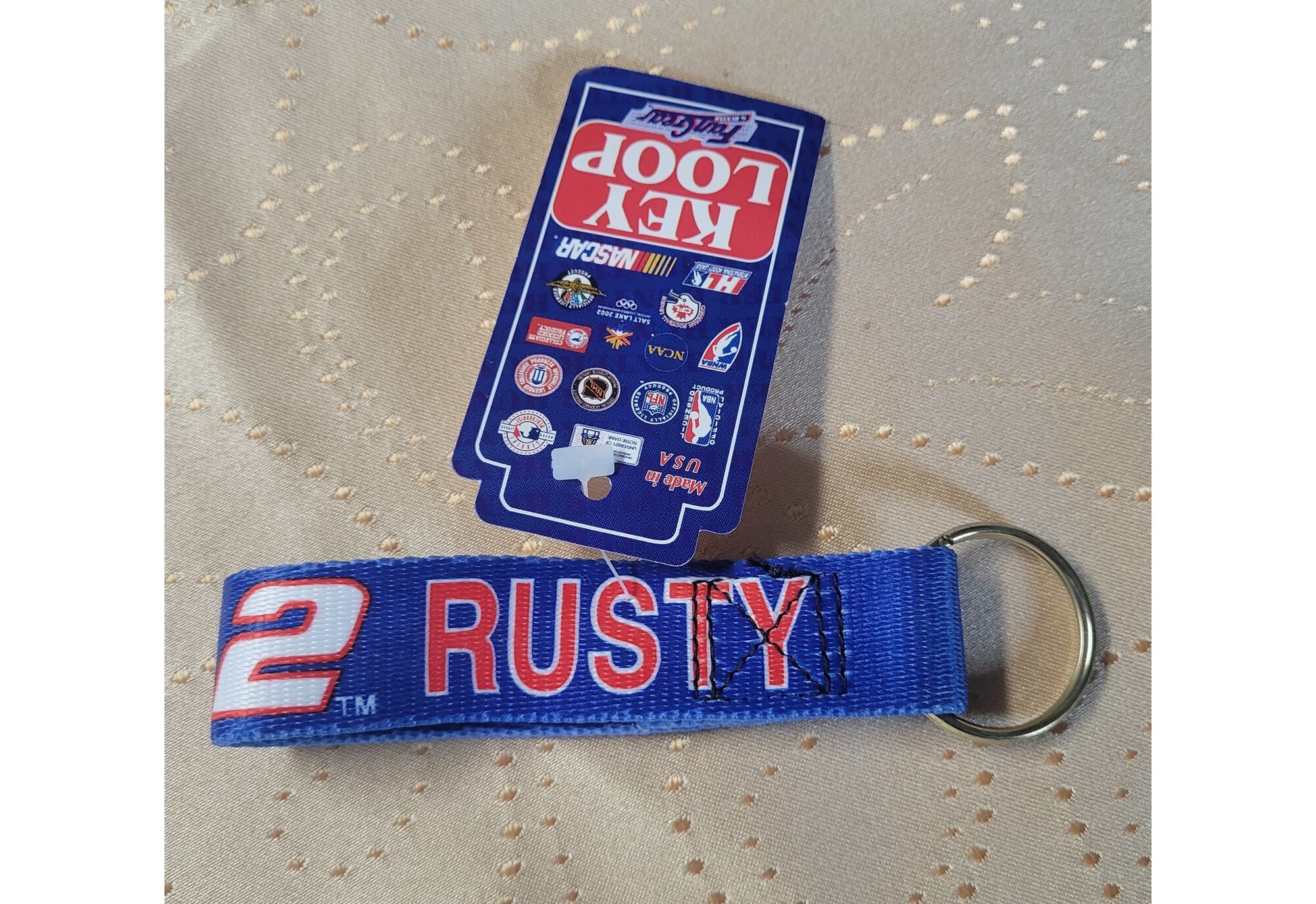 Vintage Nascar Keychain Key Loop Key Chain Gordon Jarrett Labonte Rusty ...