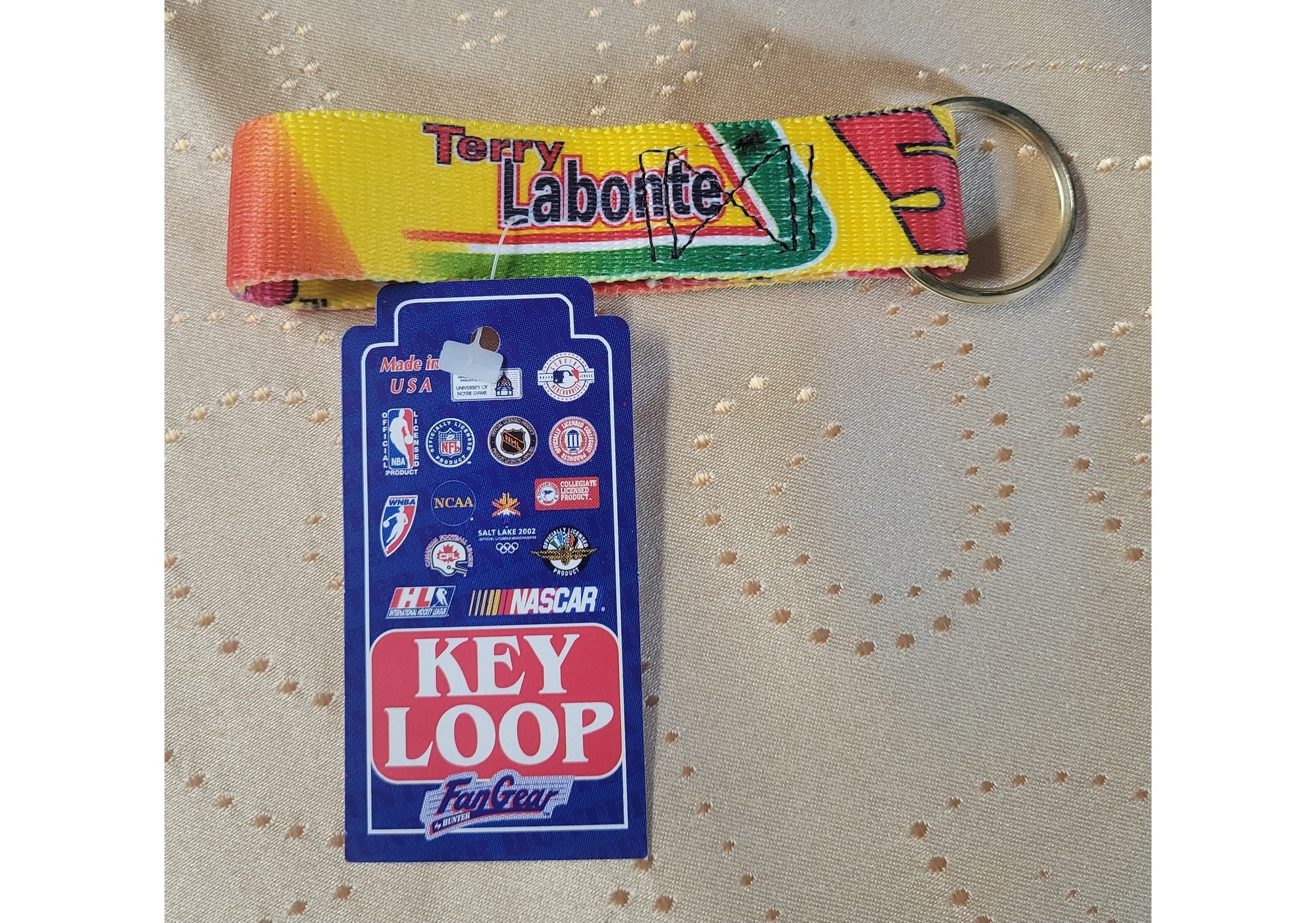 Vintage Nascar Keychain Key Loop Key Chain Gordon Jarrett Labonte Rusty ...