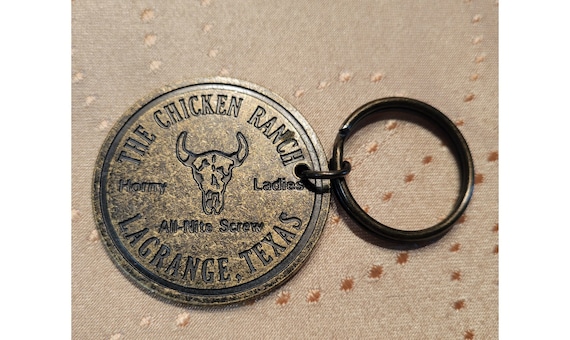 The Chicken Ranch LaGrange Texas Key Chain Keycha… - image 1