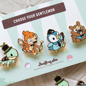 Gentlemon 4 Hard Enamel Pins