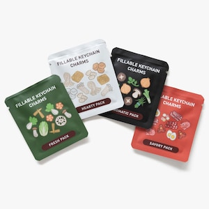 Hot Pot befüllbarer Schlüsselanhänger Charms Booster Packs
