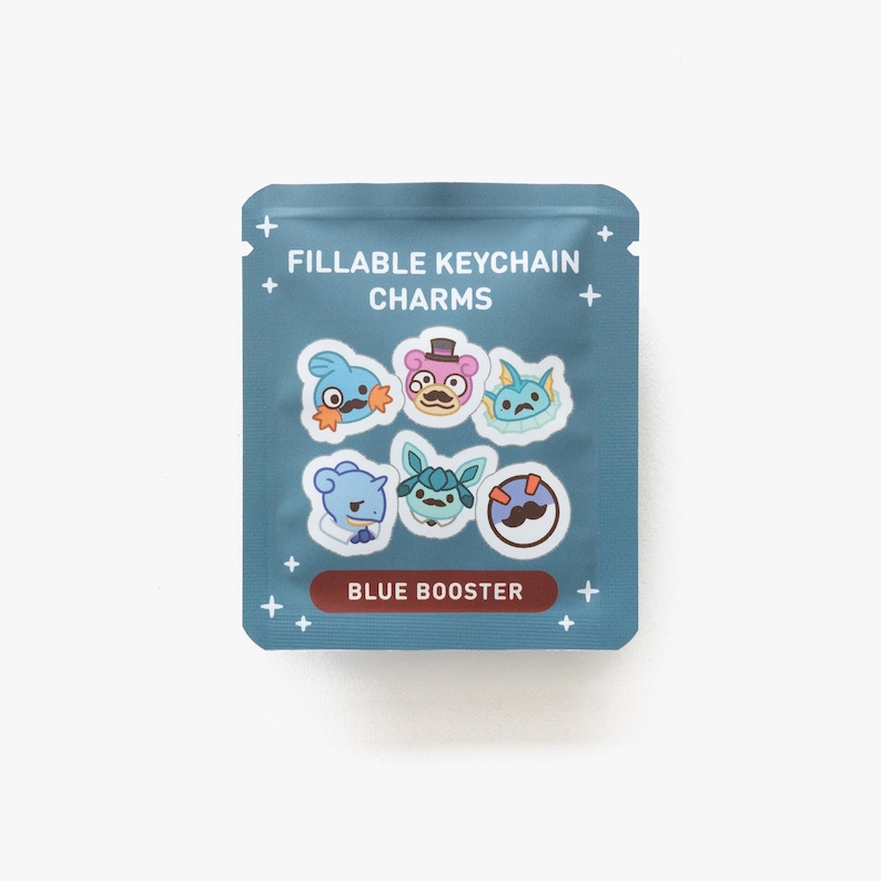 Gentlemon Fillable Keychain Charms Blind Booster Packs - Etsy
