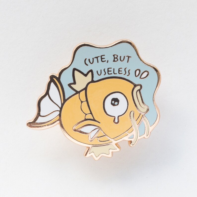 Magikarp Enamel Pin Cute But Useless Pokemon Pin | Etsy