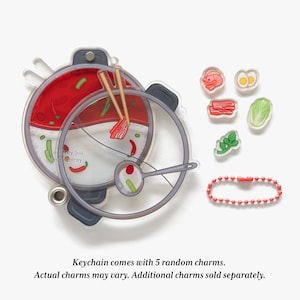 Nyckelring med fyllbar shaker i hot pot (3,625 tum)