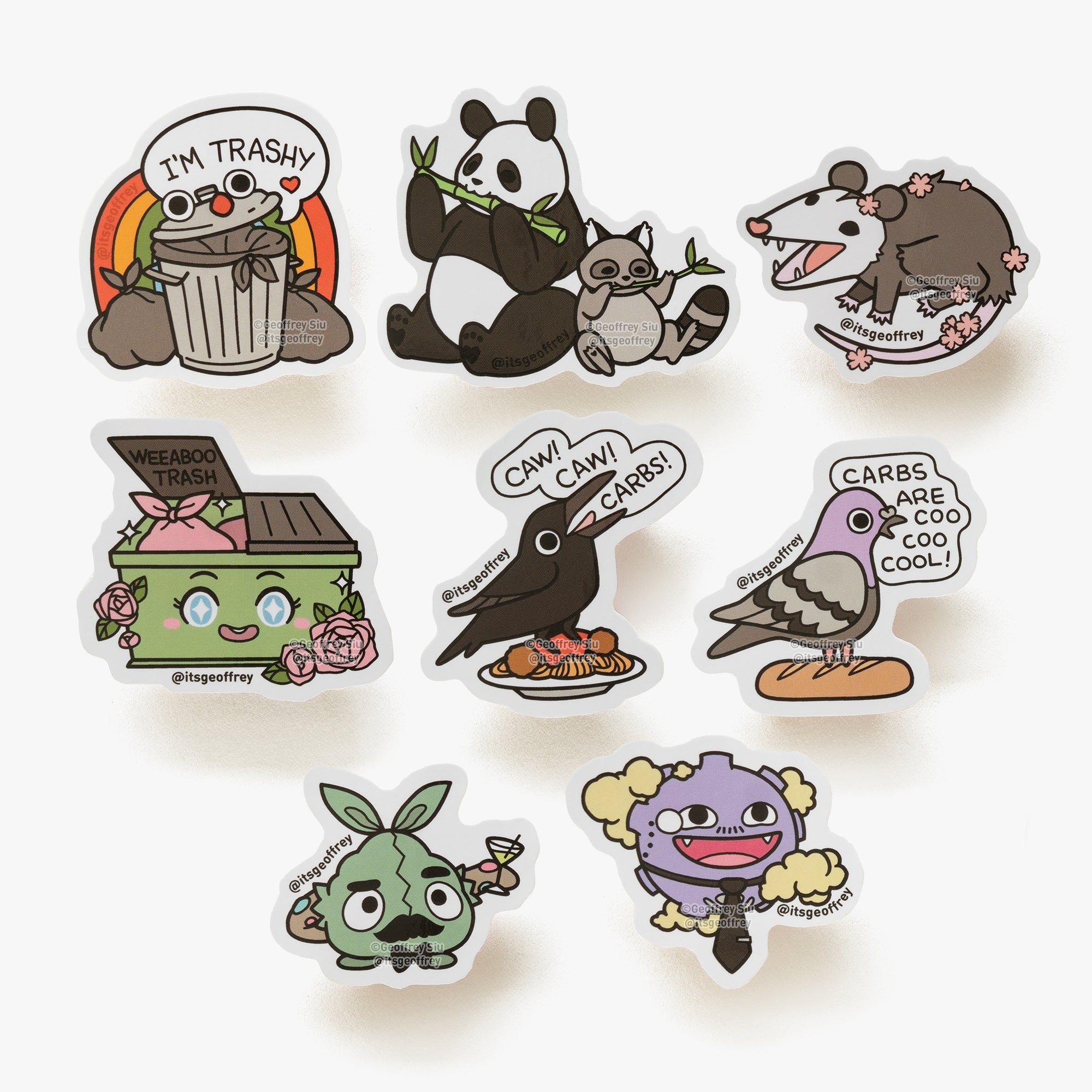 Garbage Collection Vinyl Stickers