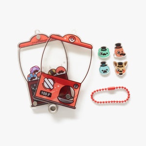 Gentlemon Gachapon Fillable Shaker Keychain (4&quot;)