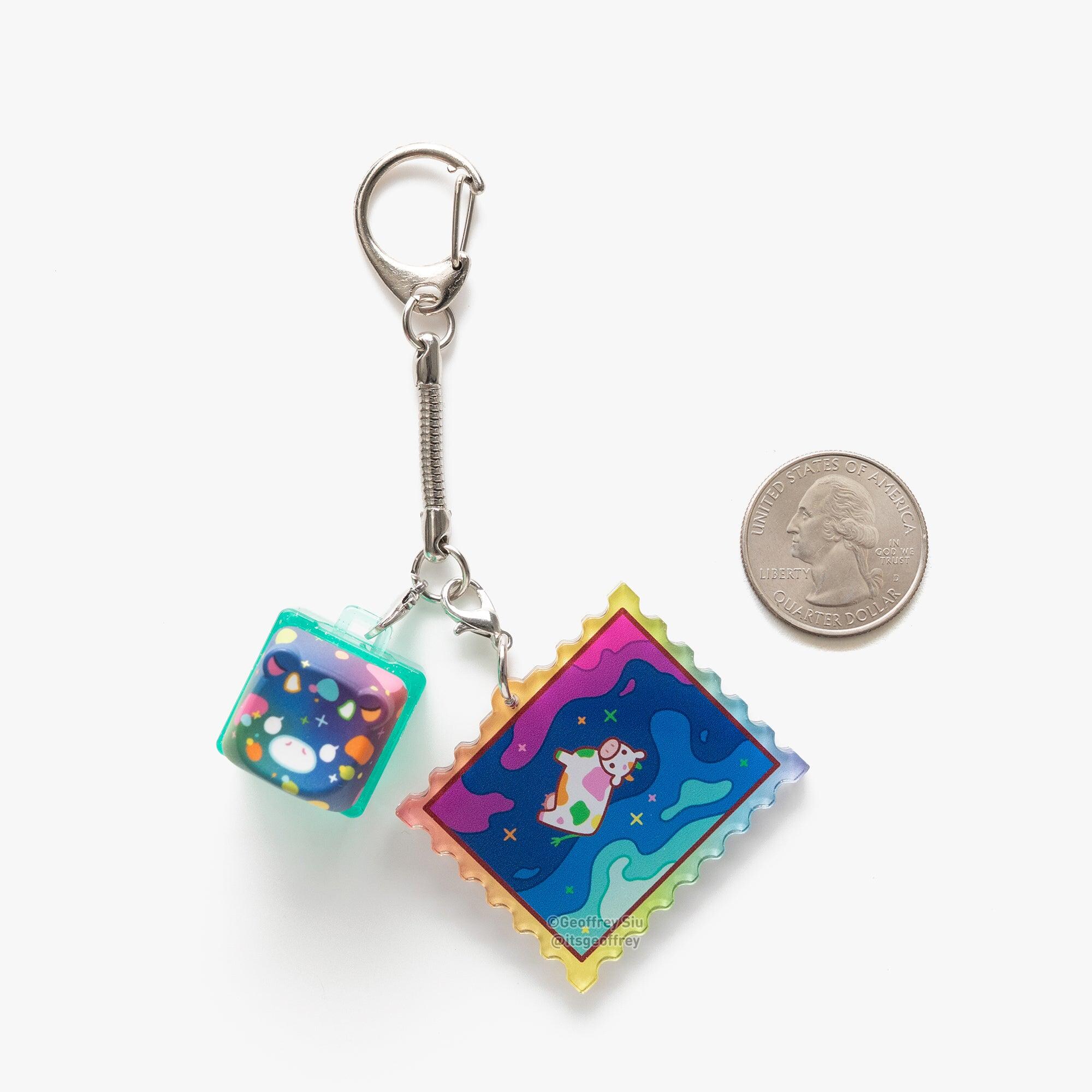 Series 7 Cow Creamy Clicky Keychain Blind Bag - Etsy