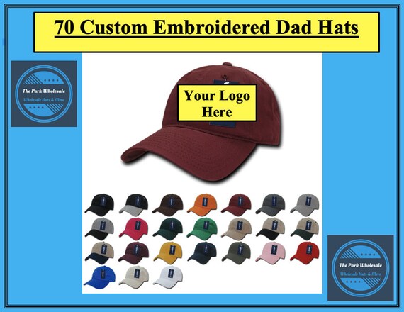 custom embroidered dad hats