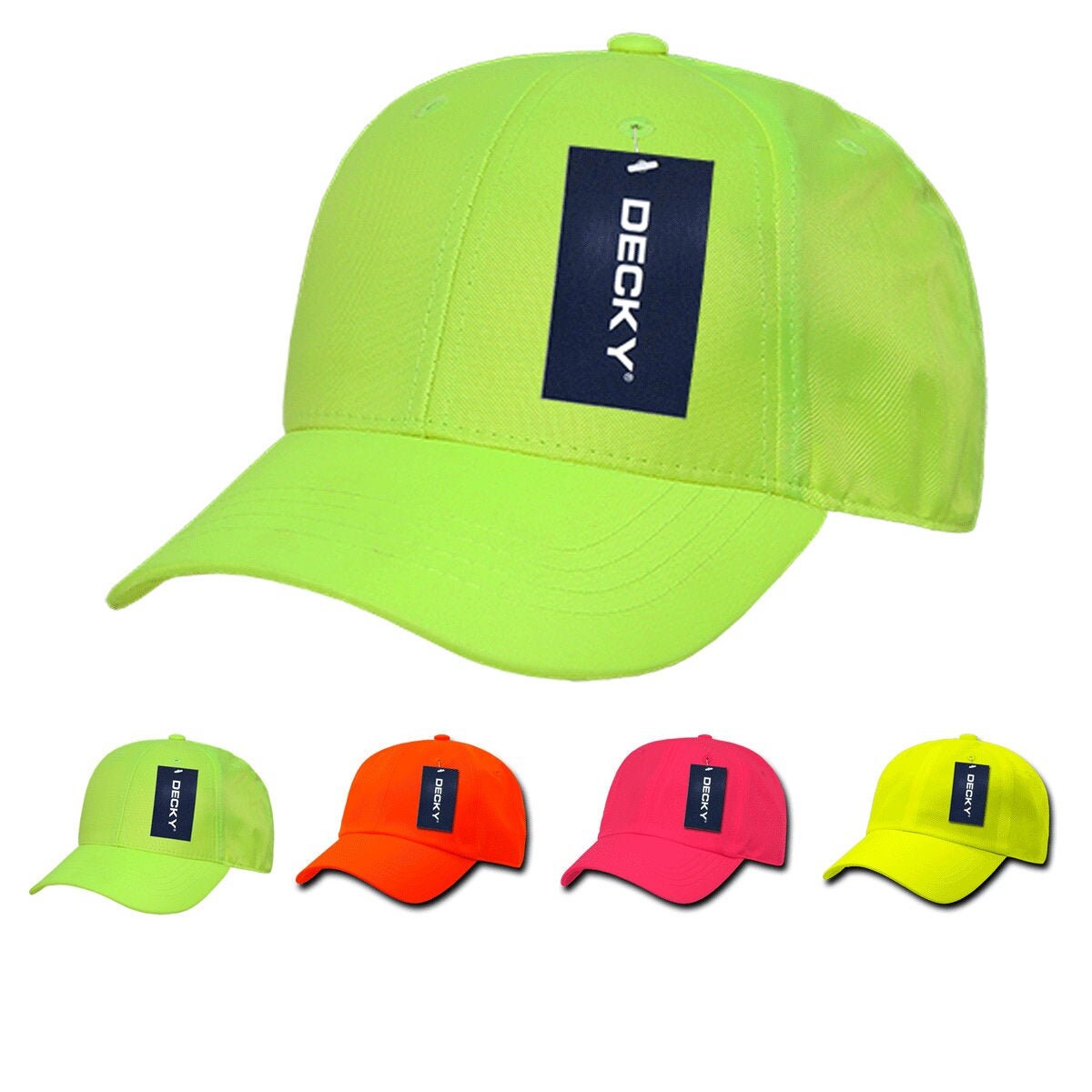 Neon Baseball Hats Ball Caps Bright Color Neon Caps Decky Etsy
