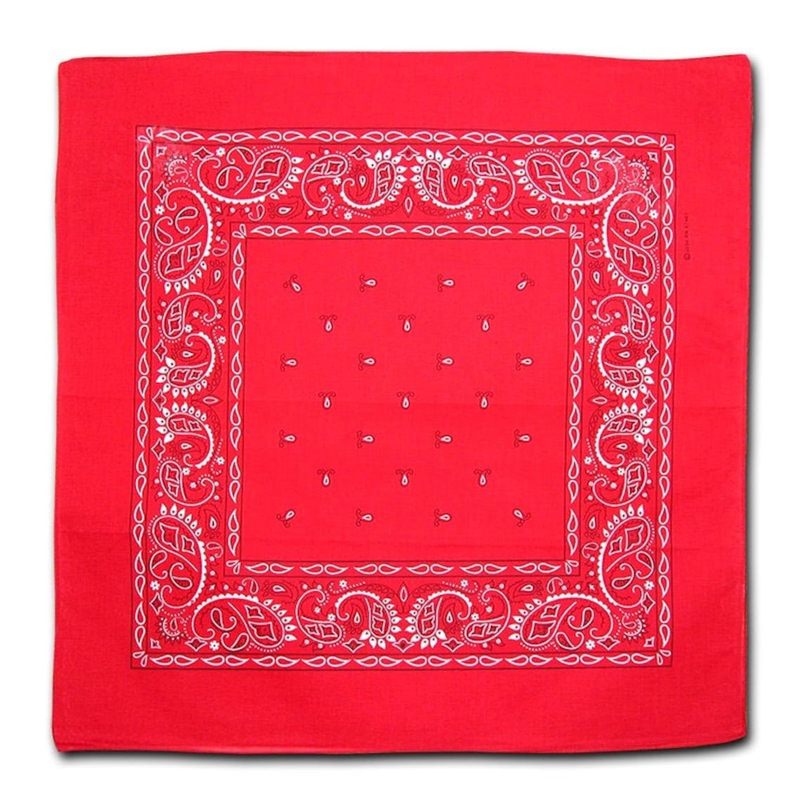 Bandanas Pack of 12 Red Paisley Pattern Bulk Bandannas Lot Etsy