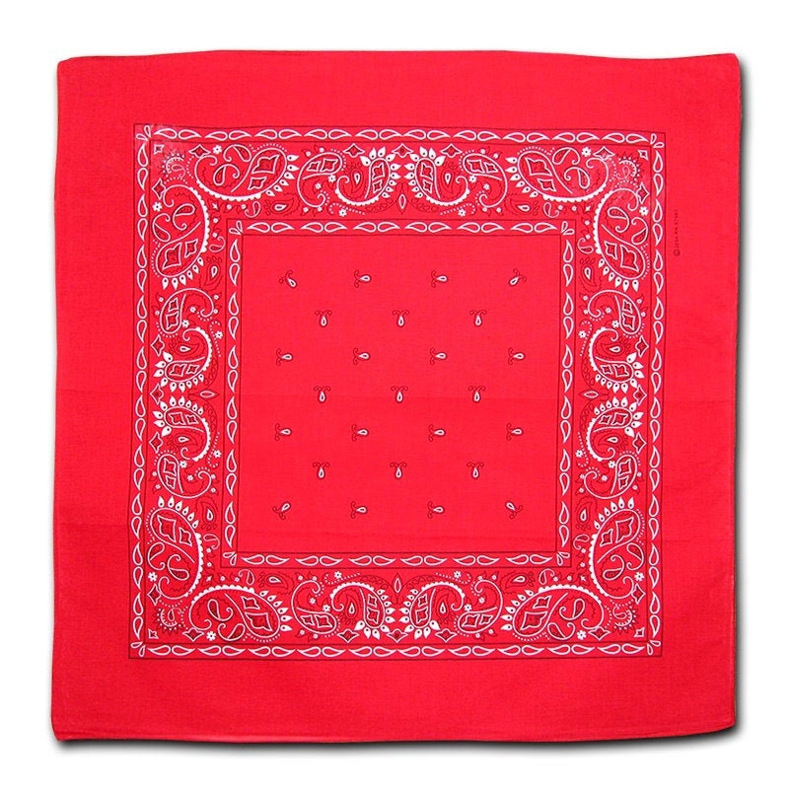 Bandanas Pack of 12 Red Paisley Pattern Bulk Bandannas Lot Etsy