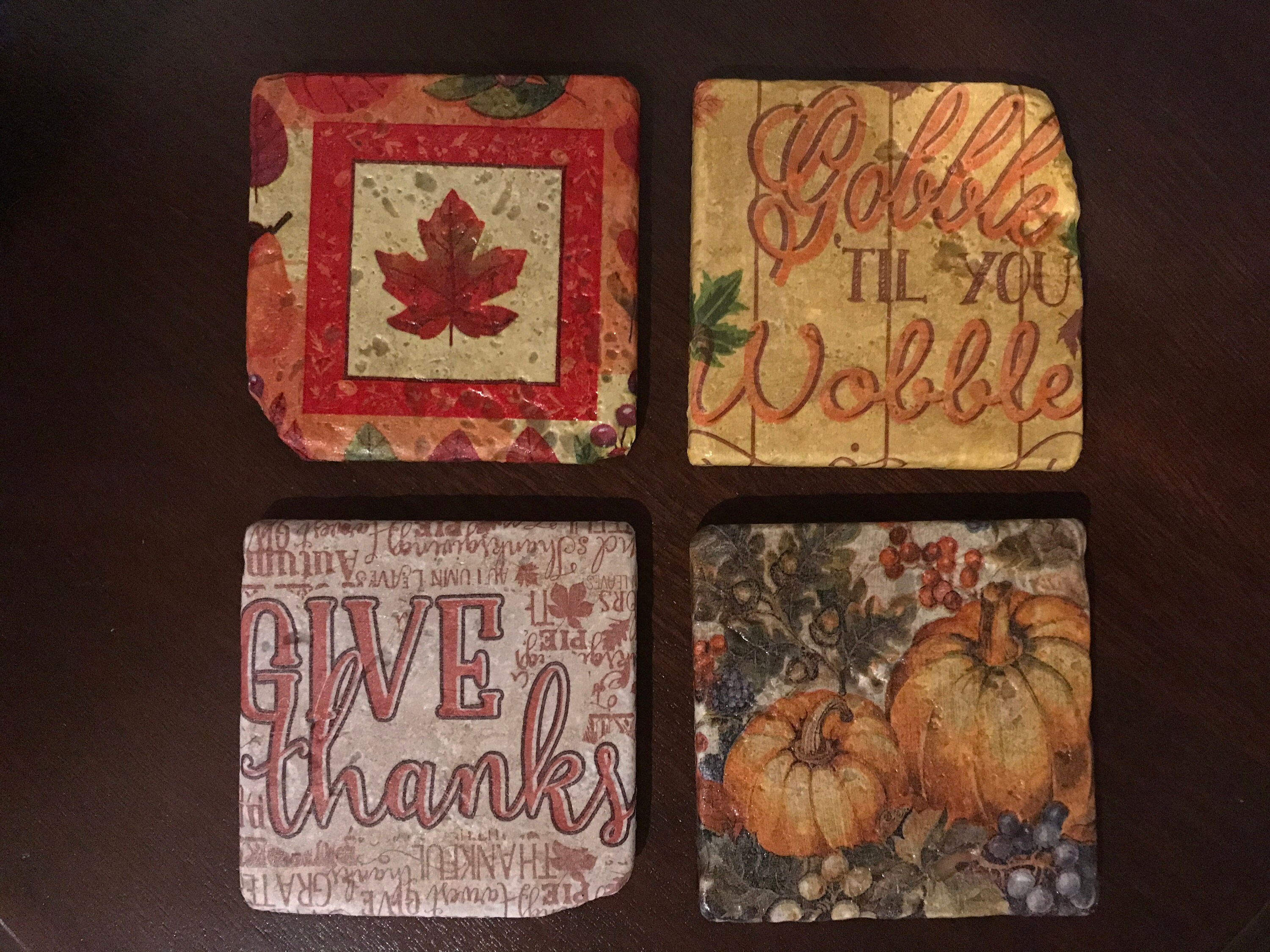 Fall Themed Coasters Etsy