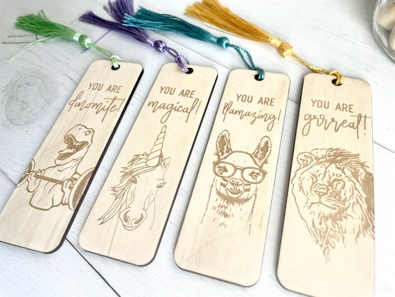 Heart Wooden Colour-in Bookmarks (Pack of 8) Wood Craft Kits for Kids