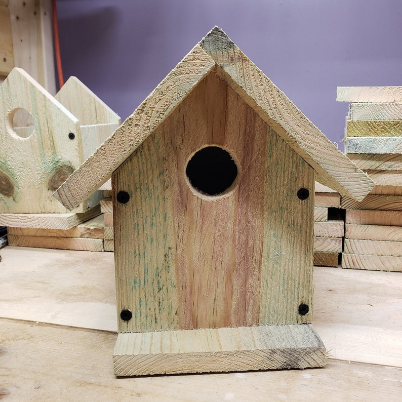 Blue bird house | Etsy