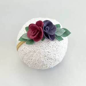 Camilla Floral Crown, Autumn Floral Crown, Felt Flower Headband, Baby Headband, Newborn Headband, Baby Flower Crown, Felt Flowers