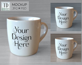 11oz White Mug Mockup Office Mug Mockup Psd Smart Object Etsy