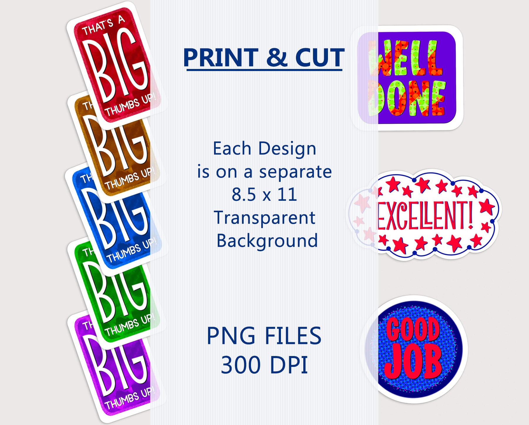 School Teacher Printable Stickers, Cricut Silhouette Print &amp; Cut PNG ...