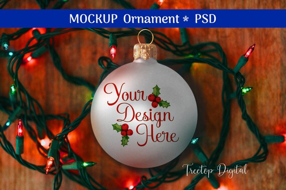 Download Christmas Ornament Mockup Farmhouse Style Ornament Mock Up Etsy