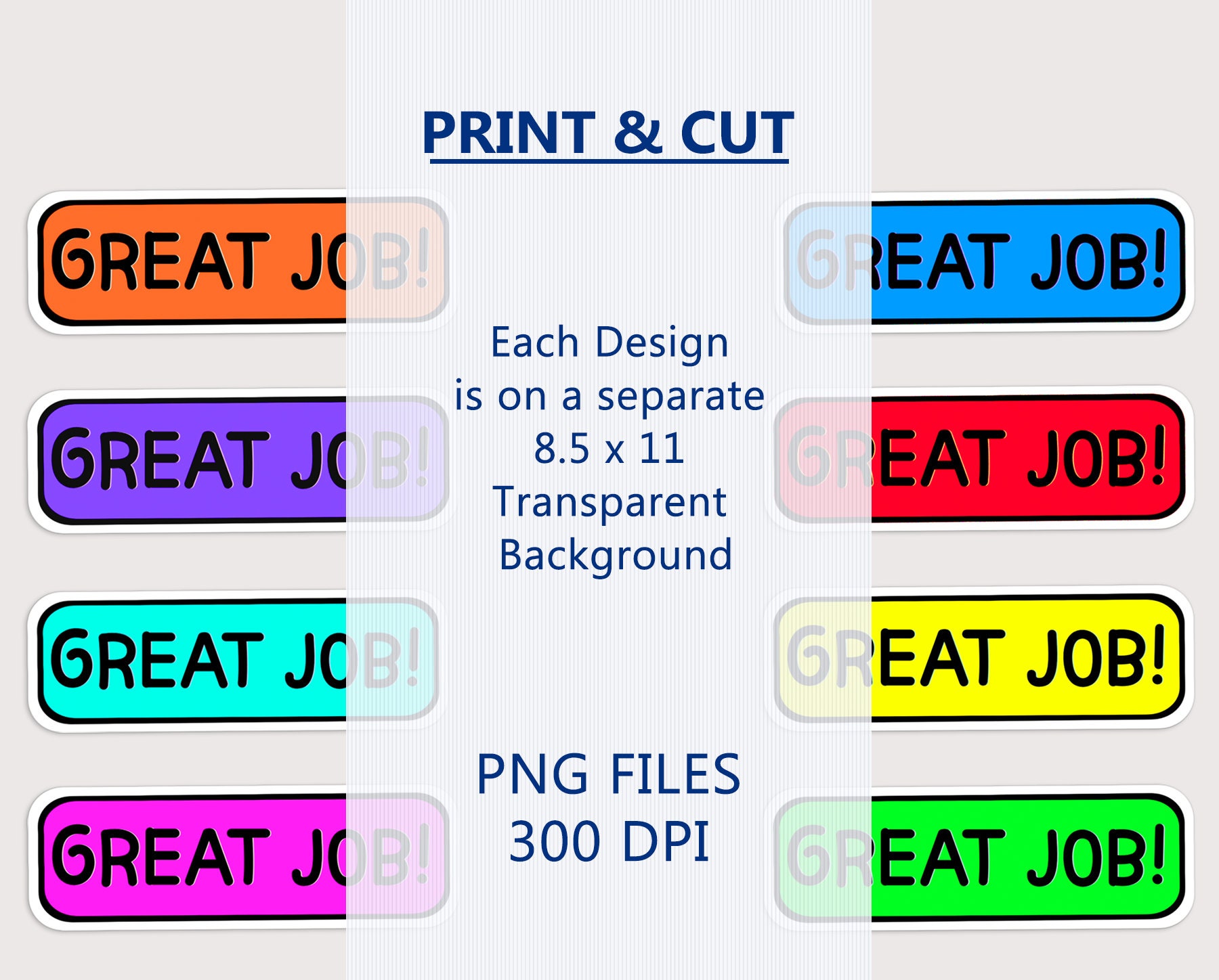 School Teacher Printable Stickers, Cricut Silhouette Print &amp; Cut PNG ...