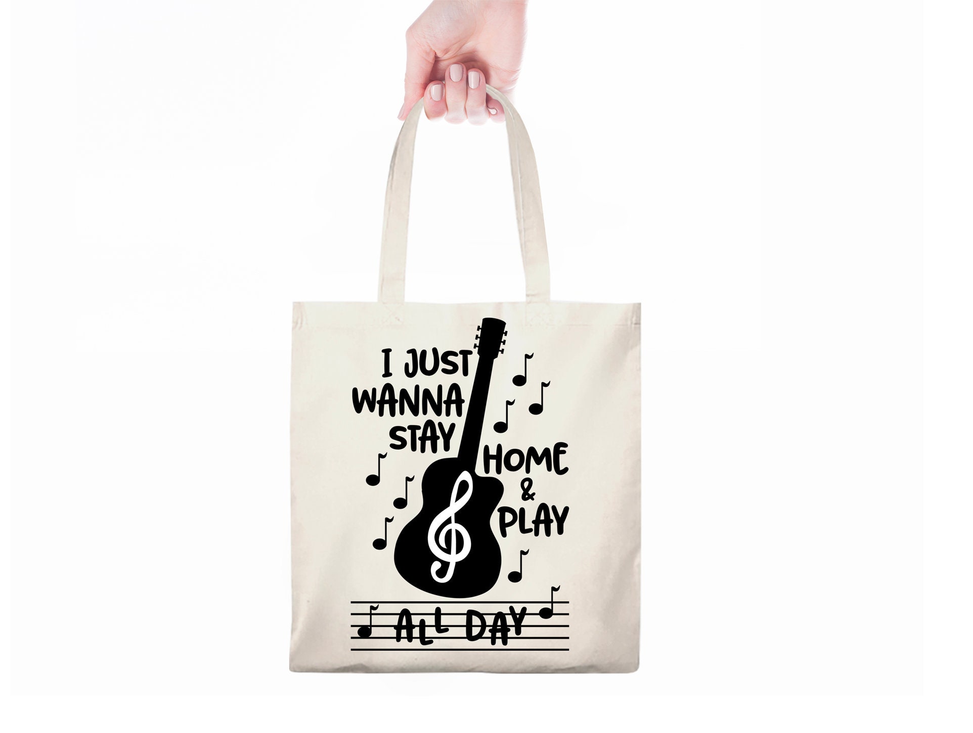 I Just Wanna Stay Home and Play All Day. Musical Notes and - Etsy UK