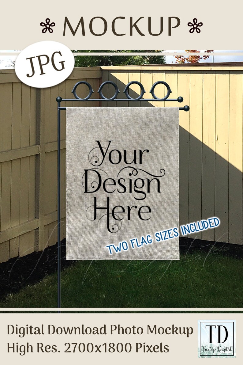 Download Burlap Yard Flag Mockup Garden Burlap Flag Mockup for SVG ...