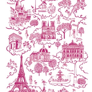 Paris Monuments Torchon-Toile de Jouy Torchons-Français Cuisine Serviettes-Français Torchons-Français Draps-Torchons-Torchons-Torchons-Hôtesses Cadeaux-