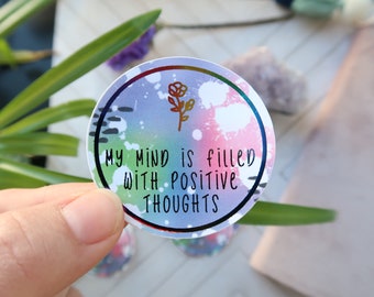 affirmation sticker journal sticker self love sticker planner sticker positive sticker decals quote foiled sticker laptop sticker