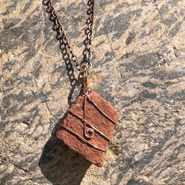 Sedona Red Rock Pendant Healing Energy hand-made