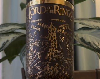 The Rings Engraved Tumbler | Cute Pop Culture Cups | Laser Engraved 40 oz Engraved Tumbler