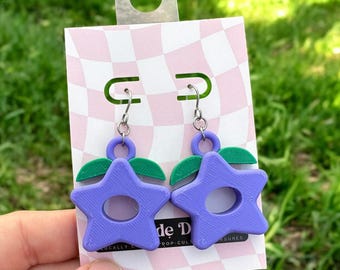 Cosmic Fruit Earrings | Titanium & Niobium Findings | Hypoallergenic | Unique Earrings | Nerdy Earrings