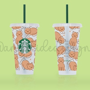 Kitty Cat Starbucks Reusable Cold Cup