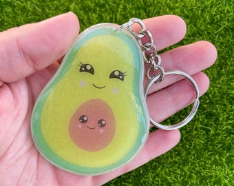 Kawaii Avocado Fruit Keychain