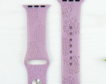 Mouse Park Engraved Watch Band