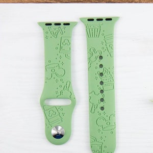 Mouse Snacks Engraved Watch Band
