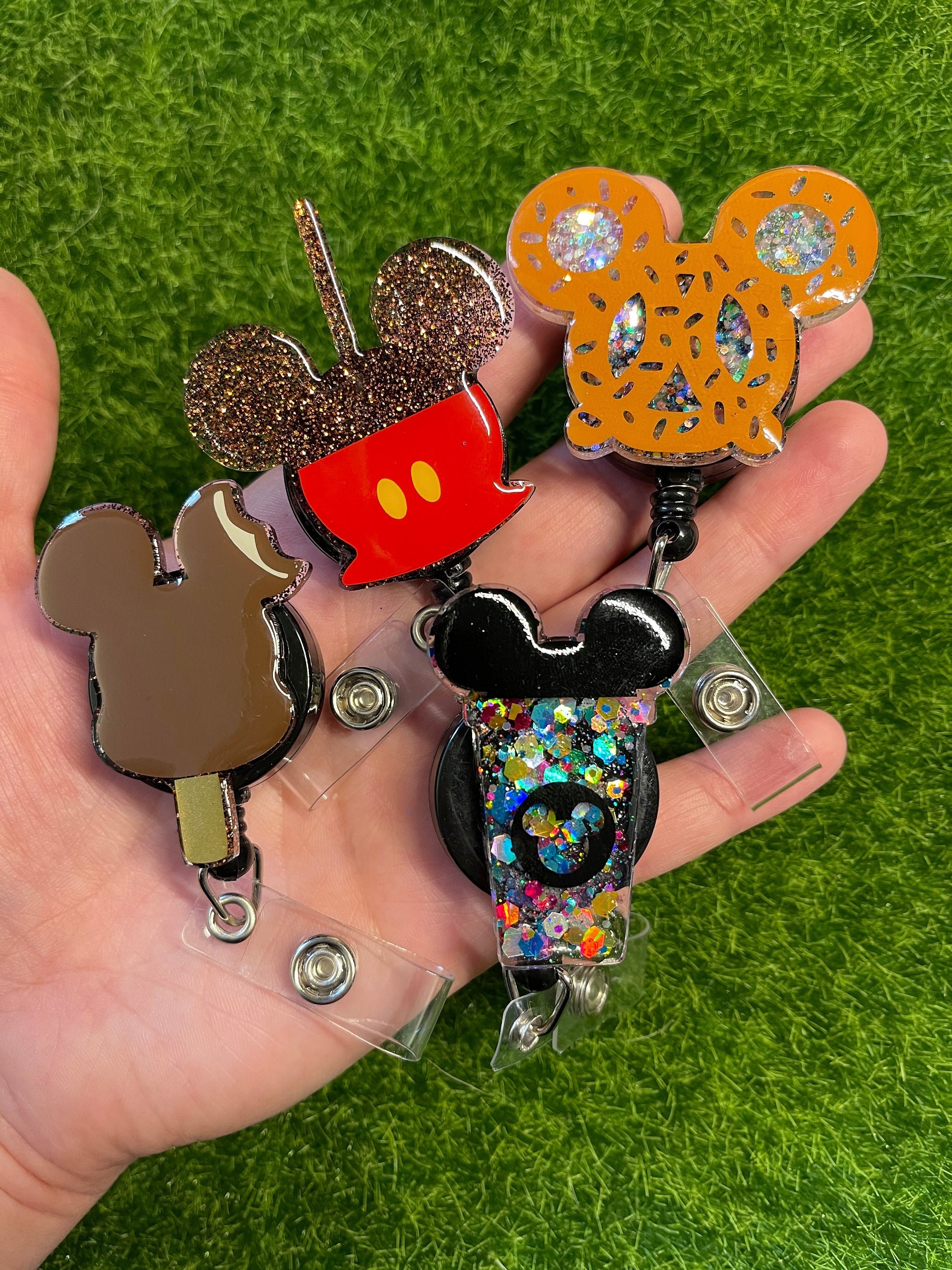 Mouse Park Snacks Badge Reels | Nerdy and Geeky Badge Reels for Nurses, Teachers