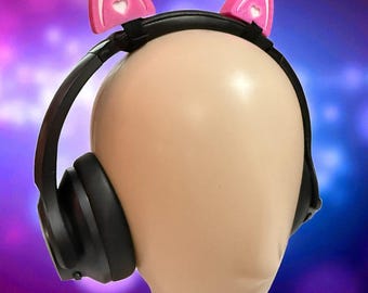 Cat Ears With Hearts Headphone Accessories | Cat Ears | Cute Aesthetic | Headphone accessories | Cosplay Accessories
