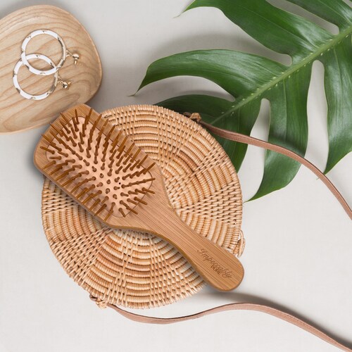 Bamboo Scalp Massage Brush Etsy
