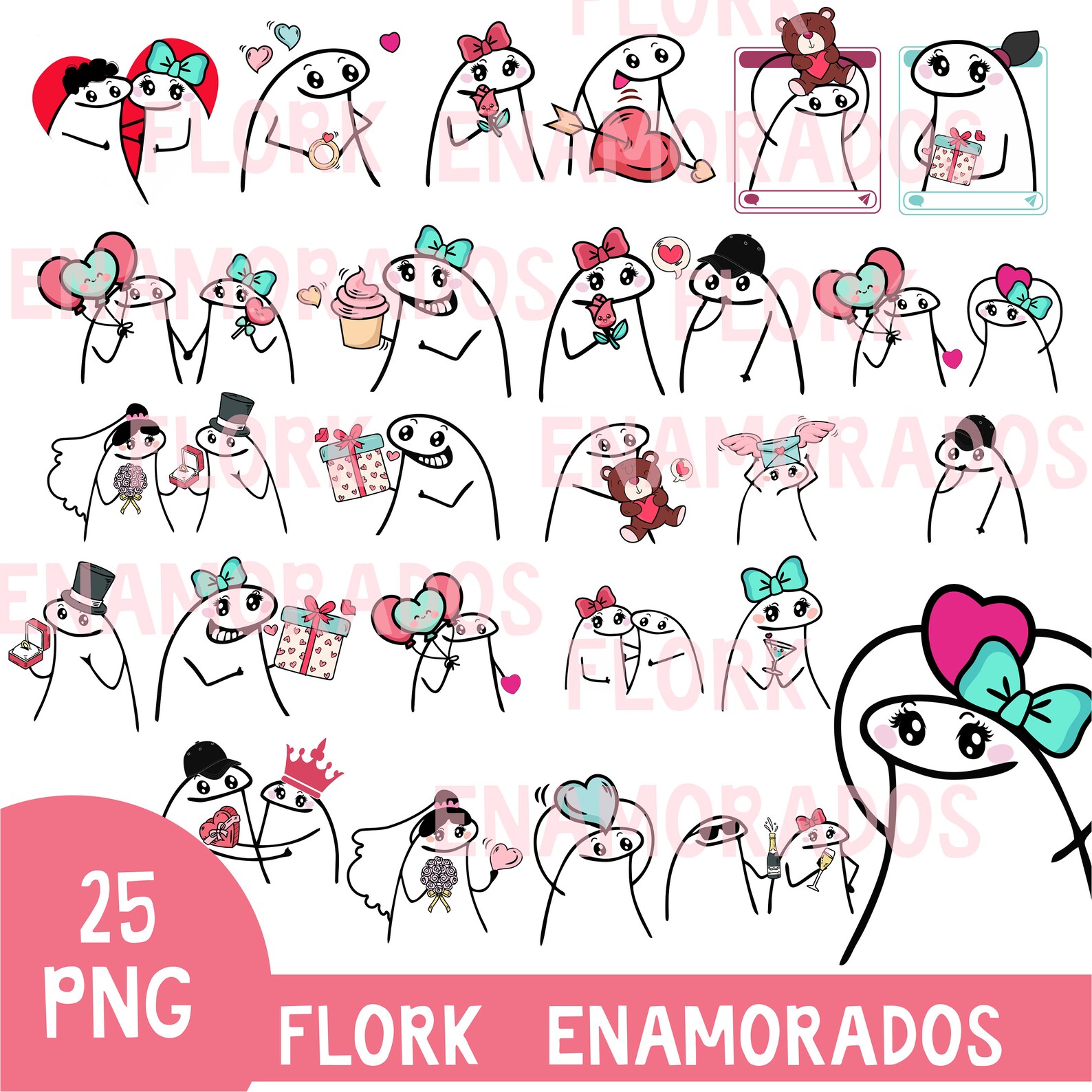 25 florks enamorados novios san valentin png 300dpi memes etsy australia