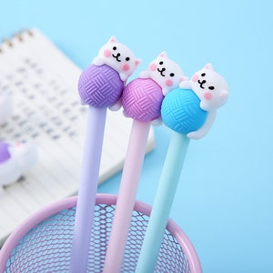 Cute Cat Pens, Kitty Pens, Playful Cat Pens, Cat Stationery, School Supplies, 1 pc