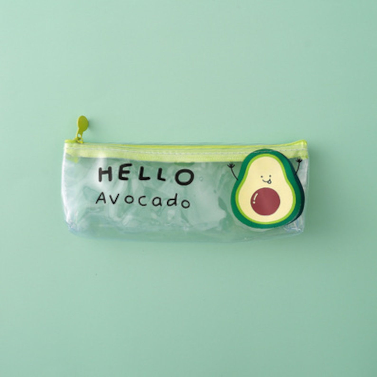 Avocado Pencil Case Zip Pencil Pouch Avocado Stationery Etsy