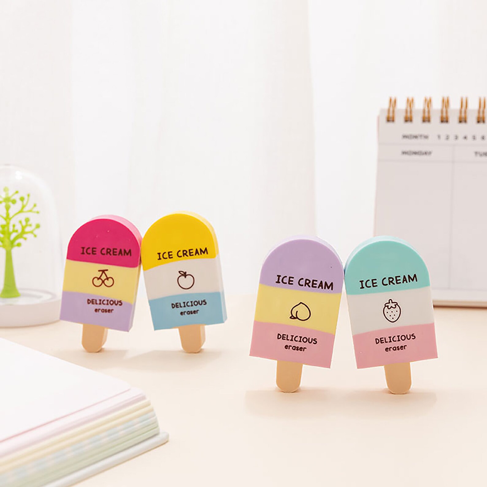 Ice Cream Erasers Novelty Erasers for Kids Ice Lolly Etsy