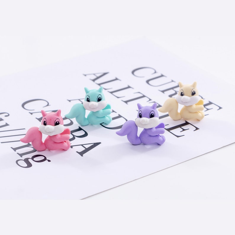 Cute Squirrel Erasers Kawaii Erasers for Kids School Etsy