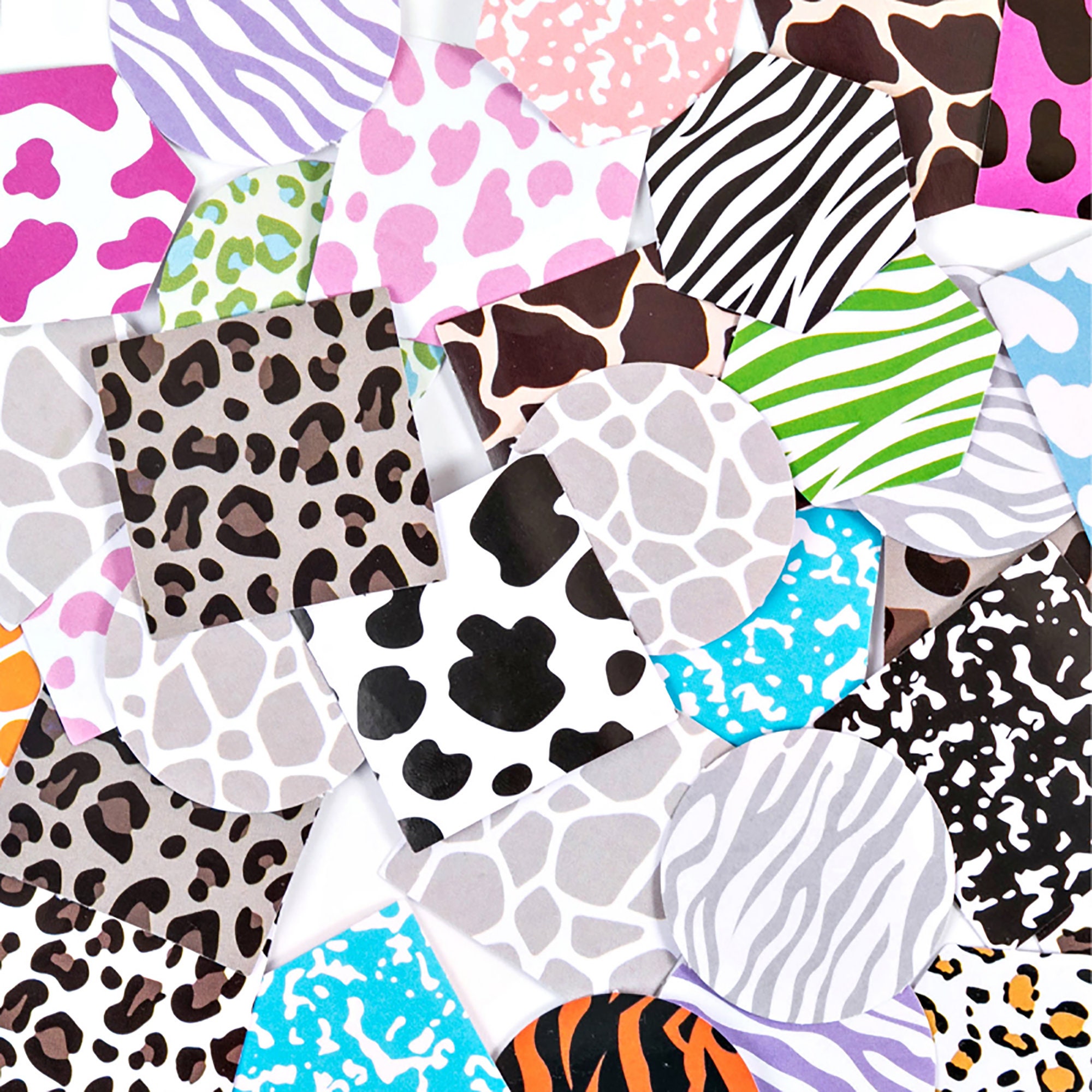 Animal Print Stickers Animal Print Labels Zebra Leopard Etsy UK